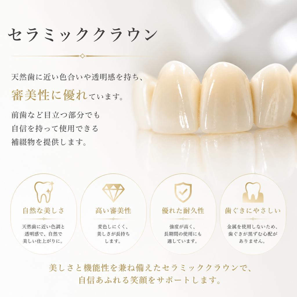 セラミッククラウンの魅力