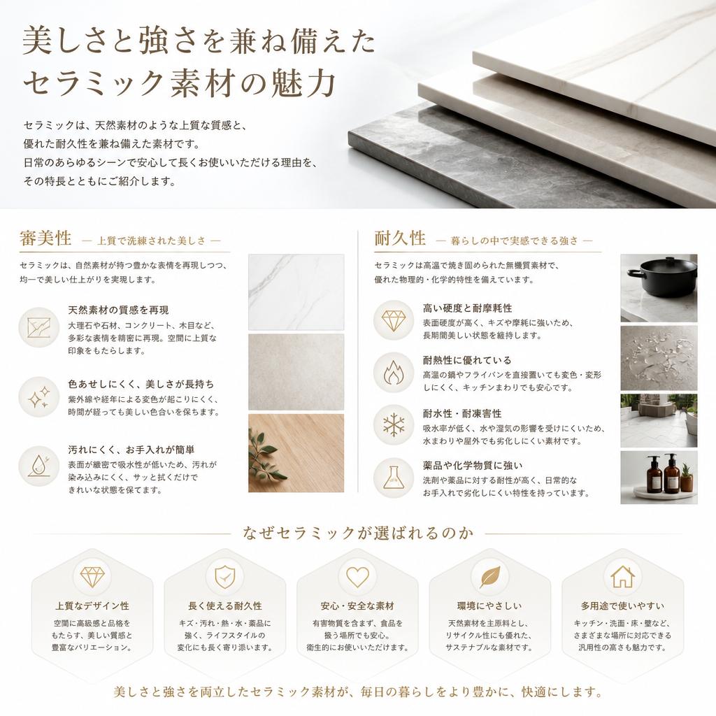 セラミックの特長と利点