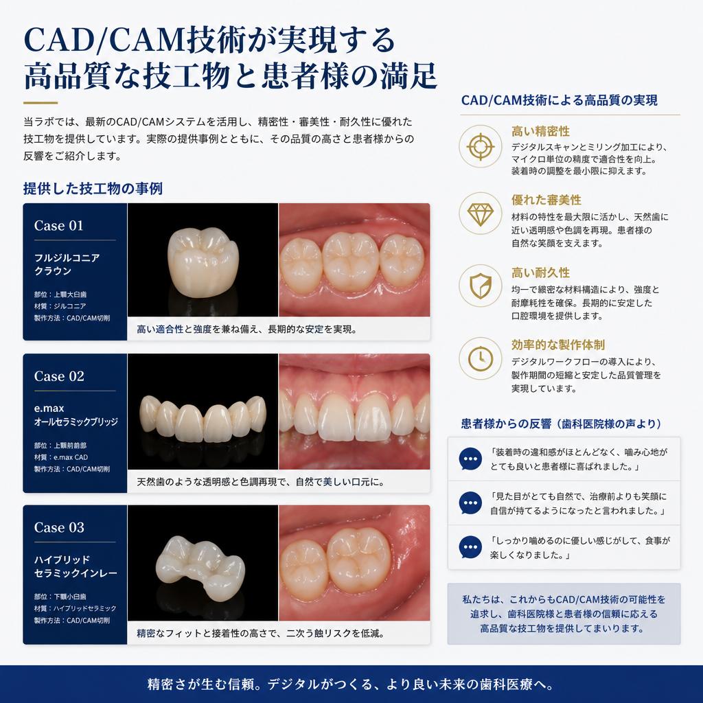 4. 高品質な技工物の実績