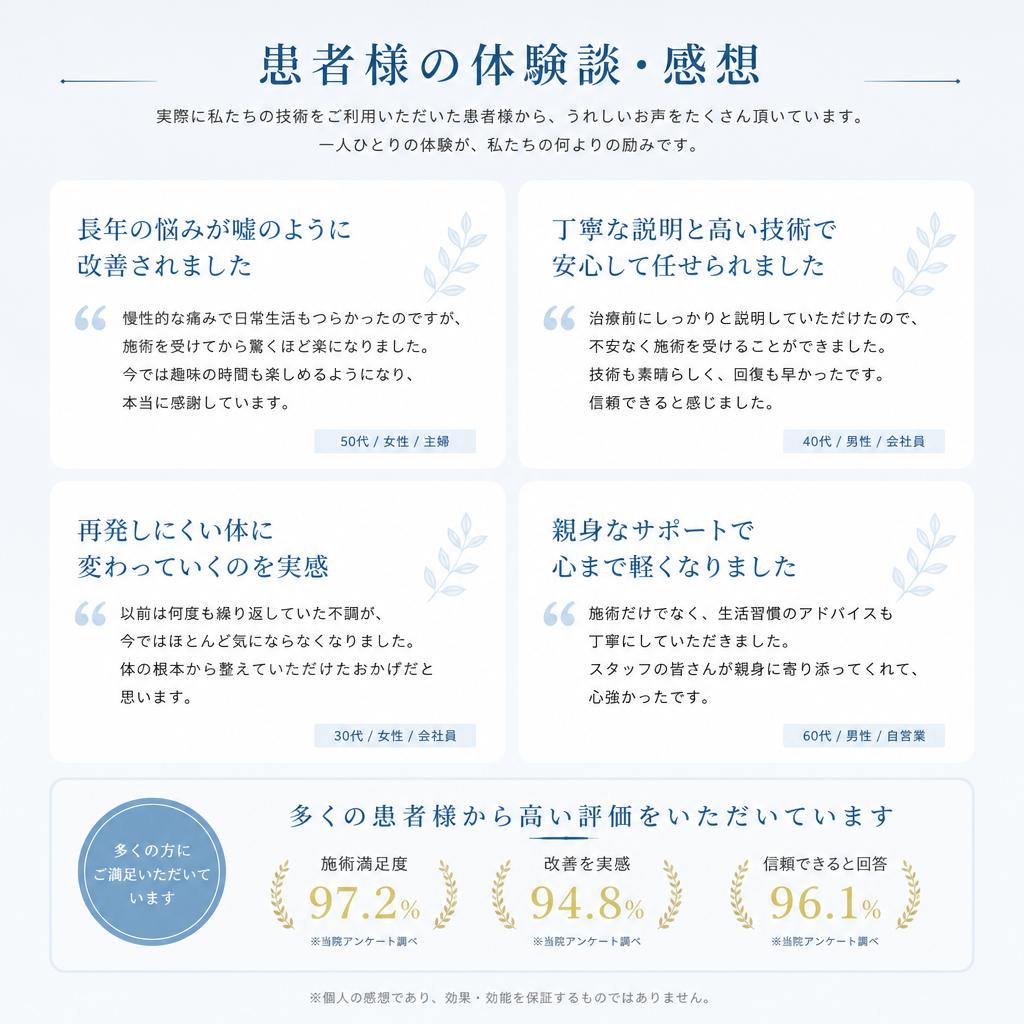 患者様からの声