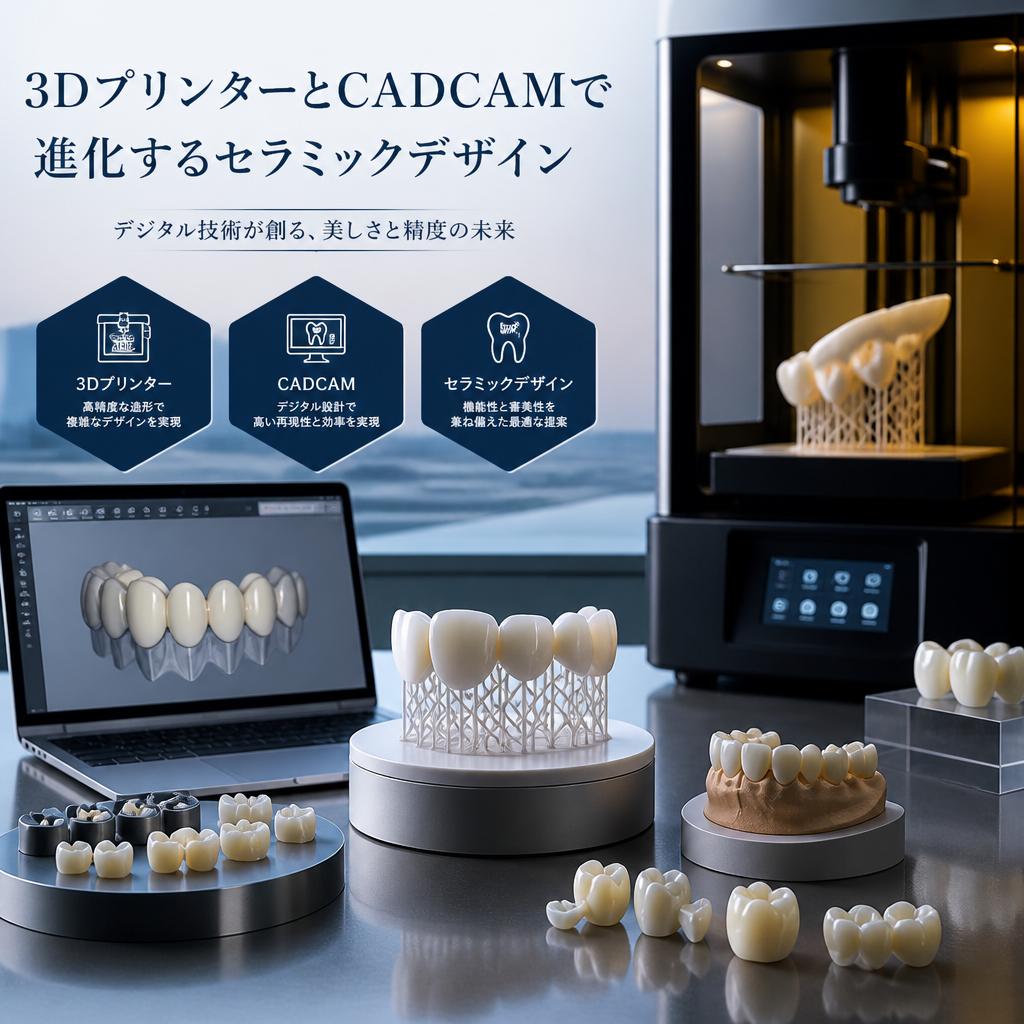 3DプリンターとCADCAMで進化するセラミックデザイン
