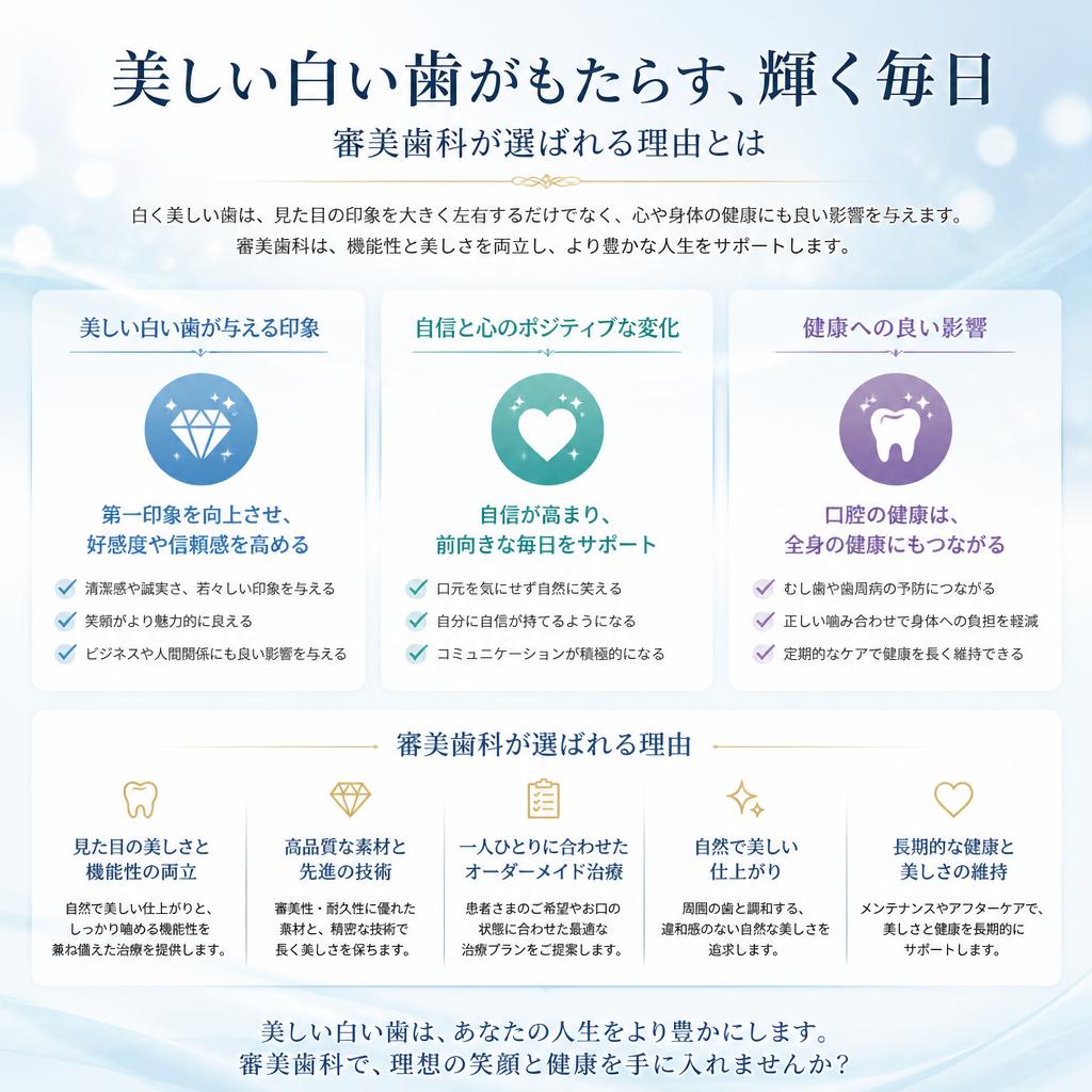 白い歯を手に入れる理由