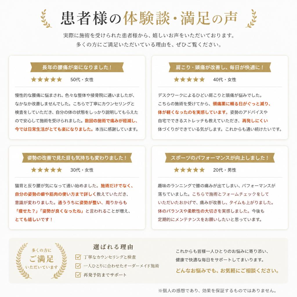 患者様の声