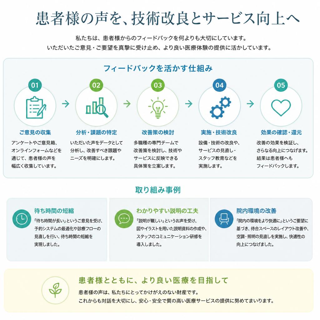 5. 患者様の声が技術革新を生む