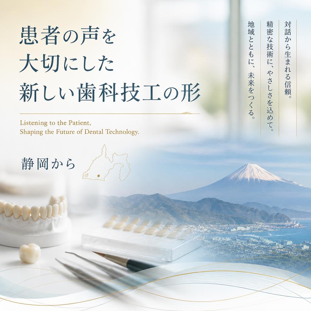 患者の声を大切にした新しい歯科技工の形、静岡から