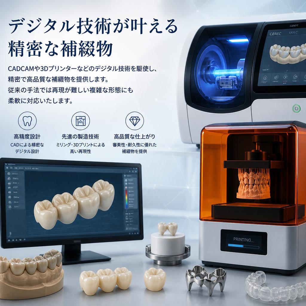 デジタル技術で進化する歯科技工