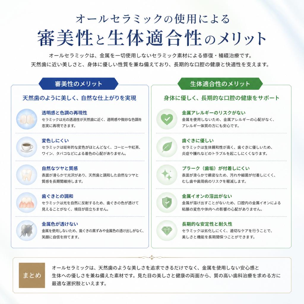 オールセラミックの利点