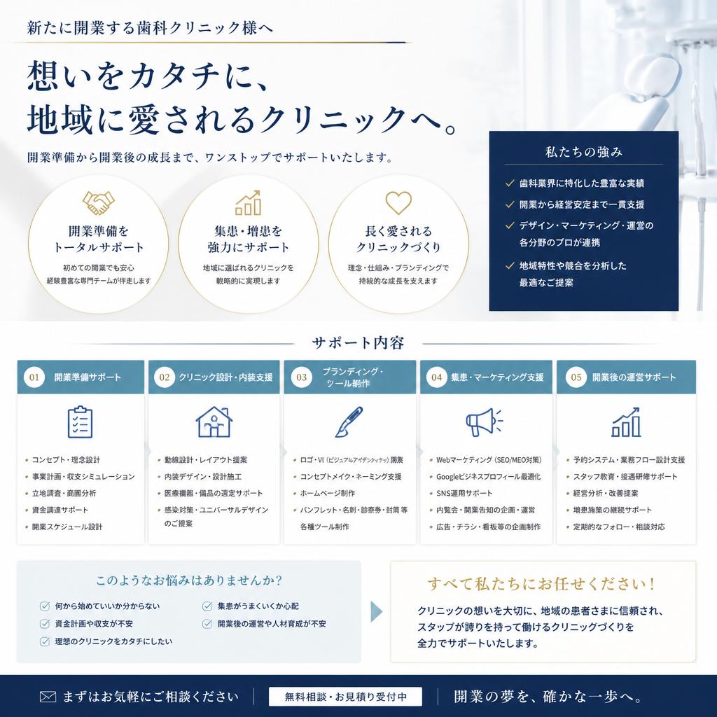 新規開業歯科クリニックへの提案