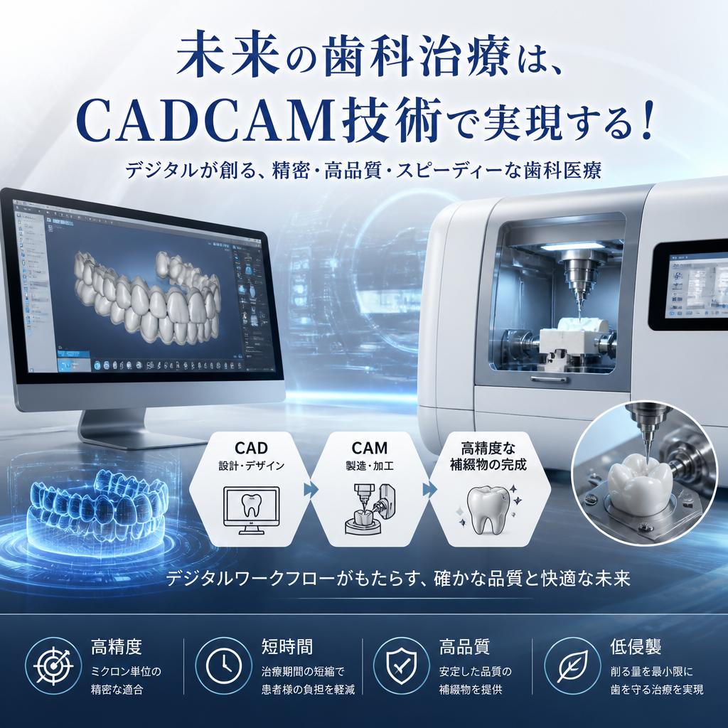 未来の歯科治療は、CADCAM技術で実現する！